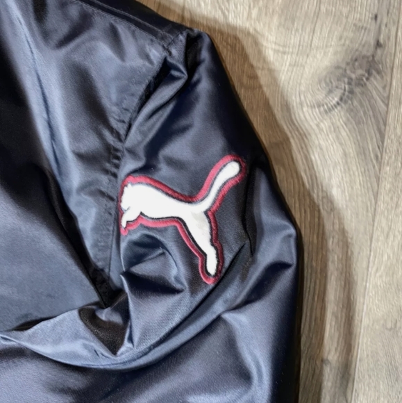 Vintage Puma Varsity Jacket Black/marone size L - Picture 7 of 12